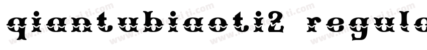 qiantubiaoti2 regular字体转换